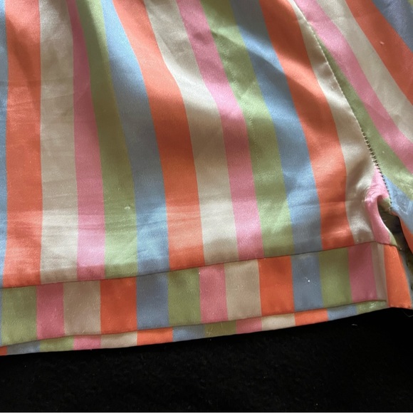 BOOHOO Women’s Satin Pajama Set Long Sleeve Top and Shorts Size 6 Medium - Picture 12 of 16